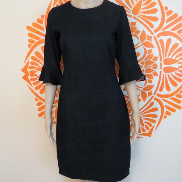 Banana Republic Dresses & Skirts - Banana Republic Dark Denim Fitted Dress 6